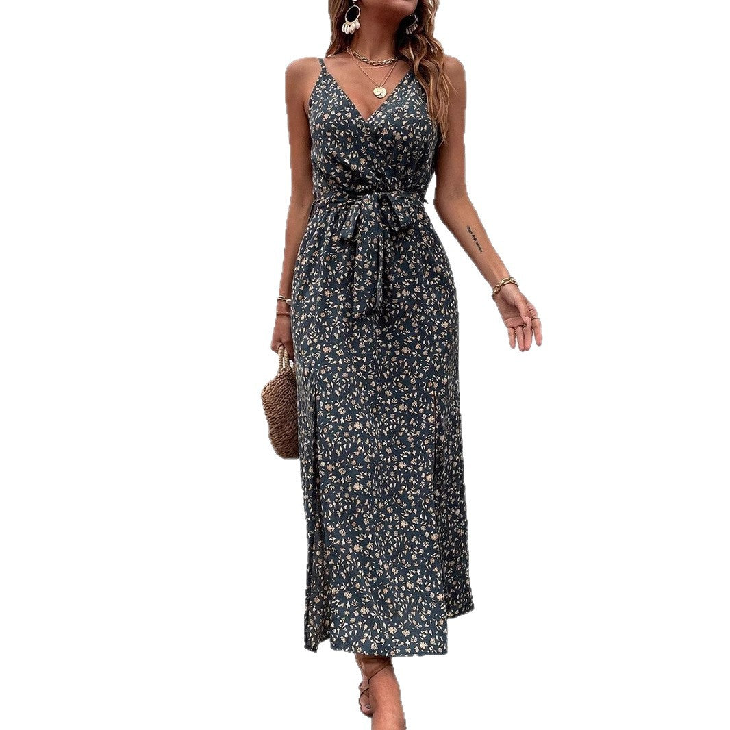 Sommerkleid mit Blumenmuster von Andrea Serena im Boho-Stil