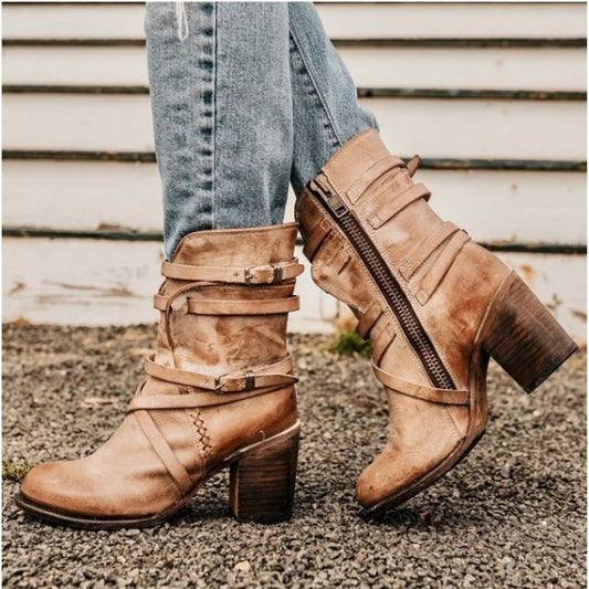 Andrea's™ | Stiefeletten mit Riemendetails