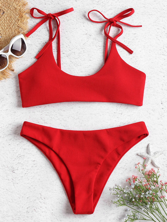 Bold Strapless Low Waist Bikini by Andrea Serena