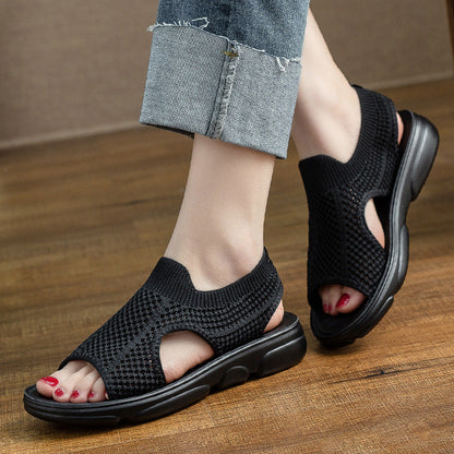Atmungsaktive Strick-Sandalen von Andrea Serena