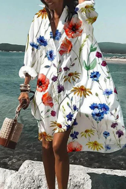 Lunaria™ | Luftiges Blumenkleid mit fließender Silhouette