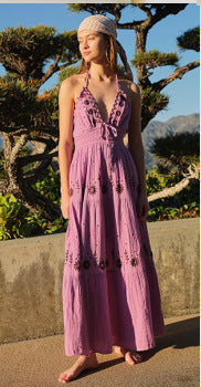 Andrea's™ | Bohème besticktes Maxikleid