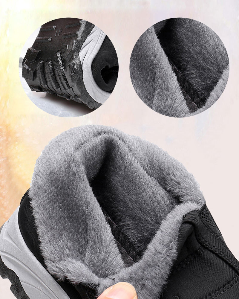 Andrea's™ | Schneeschuhe aus dickem Fleece in einfarbigen Farben