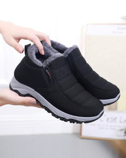 Andrea's™ | Schneeschuhe aus dickem Fleece in einfarbigen Farben