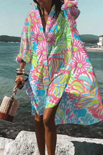 Lunaria™ | Luftiges Blumenkleid mit fließender Silhouette