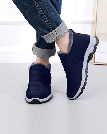 Andrea's™ | Schneeschuhe aus dickem Fleece in einfarbigen Farben