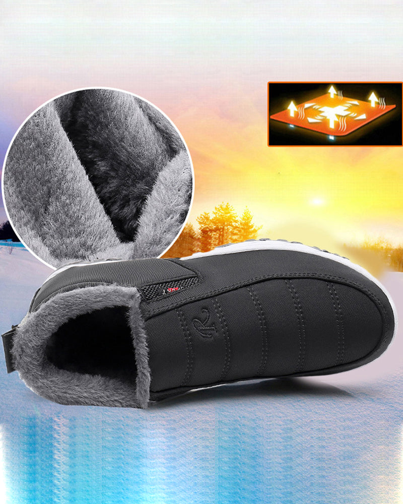 Andrea's™ | Schneeschuhe aus dickem Fleece in einfarbigen Farben