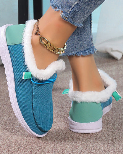 Andrea's™ | Einfarbige, dicke, warme baumwollschuhe