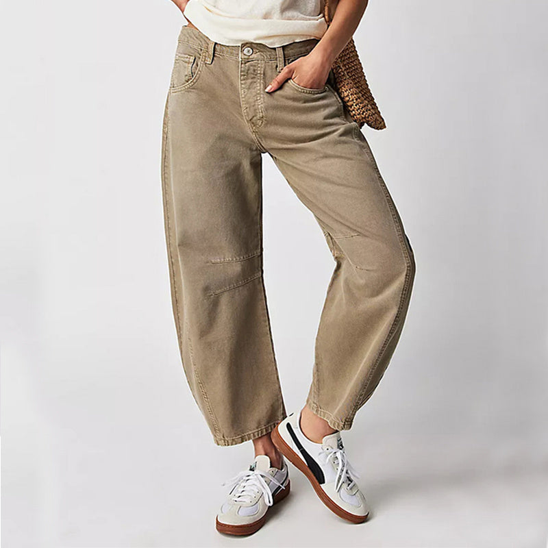 Andrea's™ | Lockere High-Waist-Cargohose