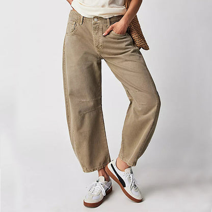 Andrea's™ | Lockere High-Waist-Cargohose