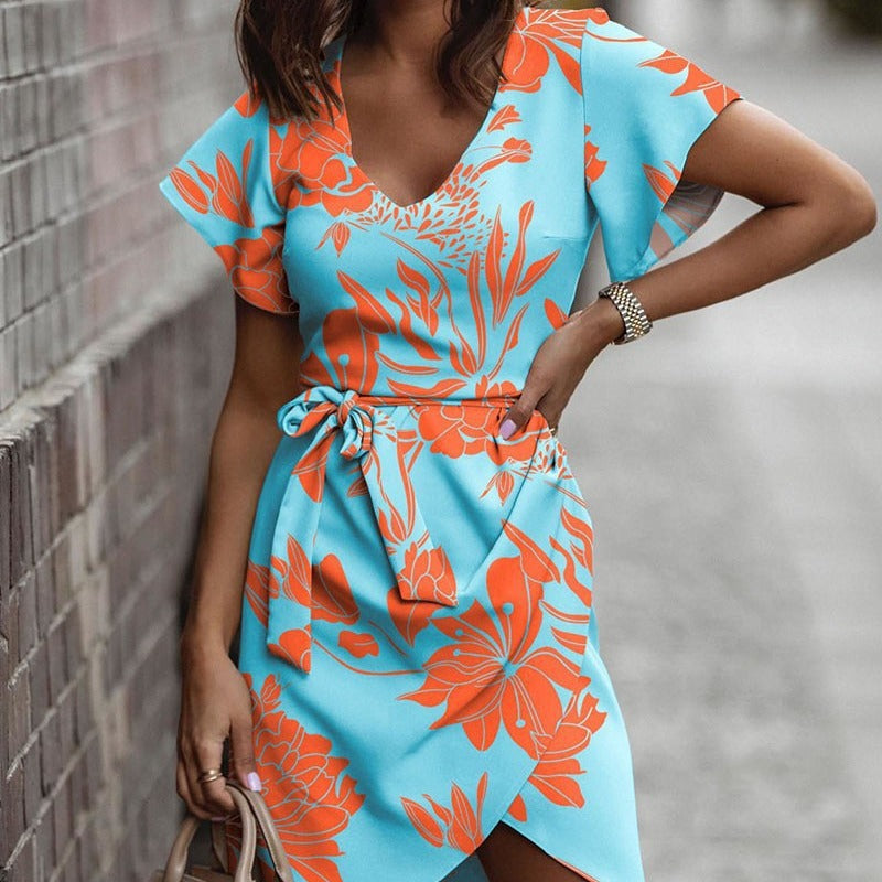 Sommerkleid von Andrea Serena mit lebendigem Print
