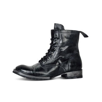 Andrea's™ | Bequeme Retro-Stiefeletten mit runder Zehenkappe und Schnürung