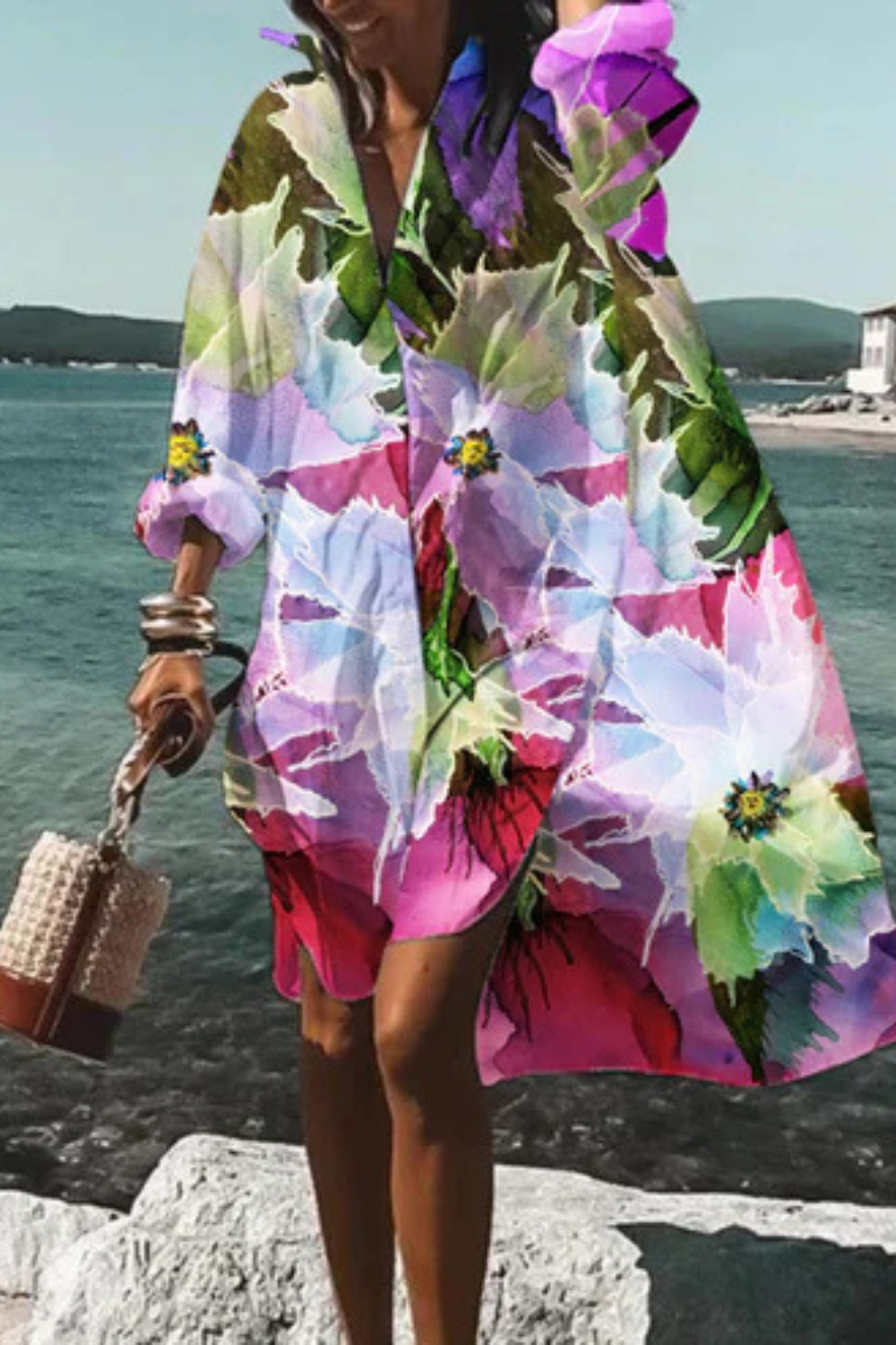 Lunaria™ | Luftiges Blumenkleid mit fließender Silhouette