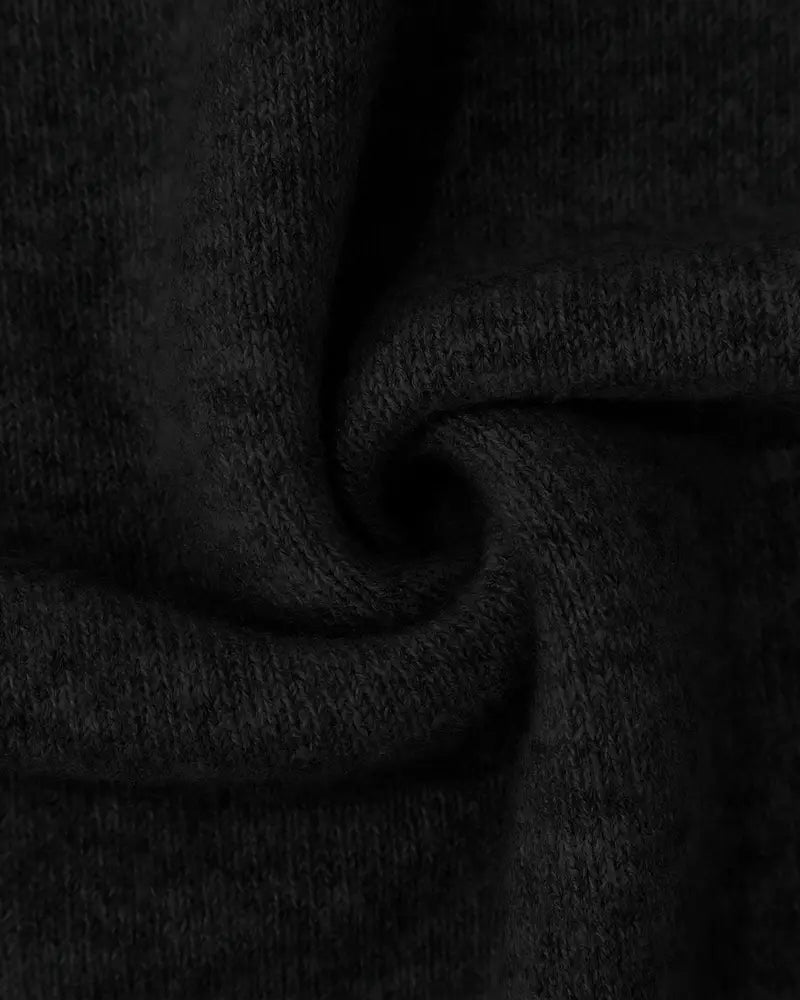 Andrea's™ | Pullover Stehkragen Gemustert Kontrast