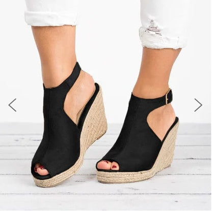 Elegante Plateau-Keilsandalen von Andrea Serena