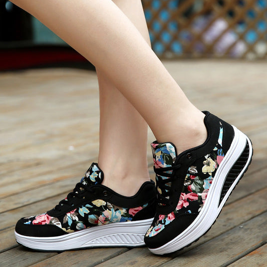 Floral Canvas Andrea Serena Breathable Sneakers