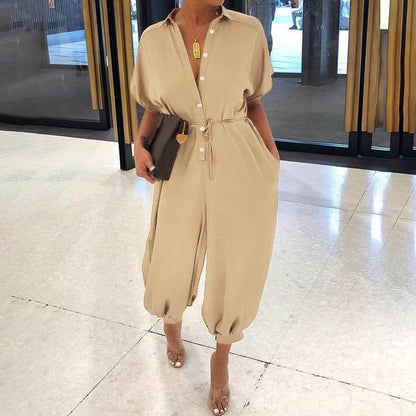 Andrea's™ | Retro-Jumpsuit mit Knopfleiste