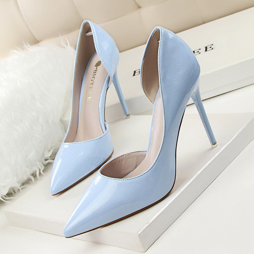 Elegante Andrea Serena Lackleder-Stiletto-High Heels
