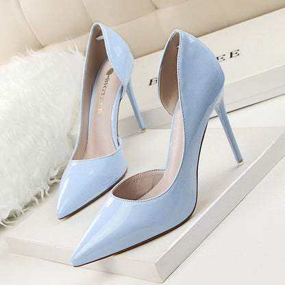 Elegante Andrea Serena Lackleder-Stiletto-High Heels