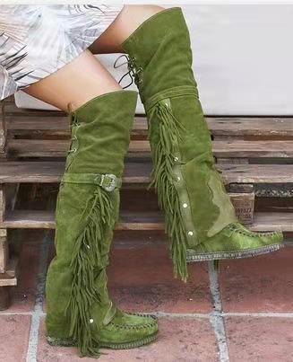 Andrea's™ | Damenstiefel mit Fransen