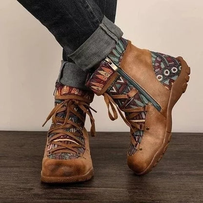 Andrea's™ | Boho-Damenstiefel mit Schnürung