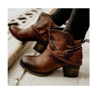 Andrea's™ | Retro-Stiefeletten mit mittlerem Absatz