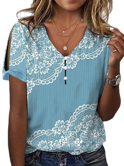 Andrea's™ | Sommer-T-Shirt im ethnischen Stil für Damen