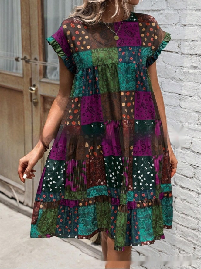 Boho-Patchwork-Sommerkleid von Andrea Serena
