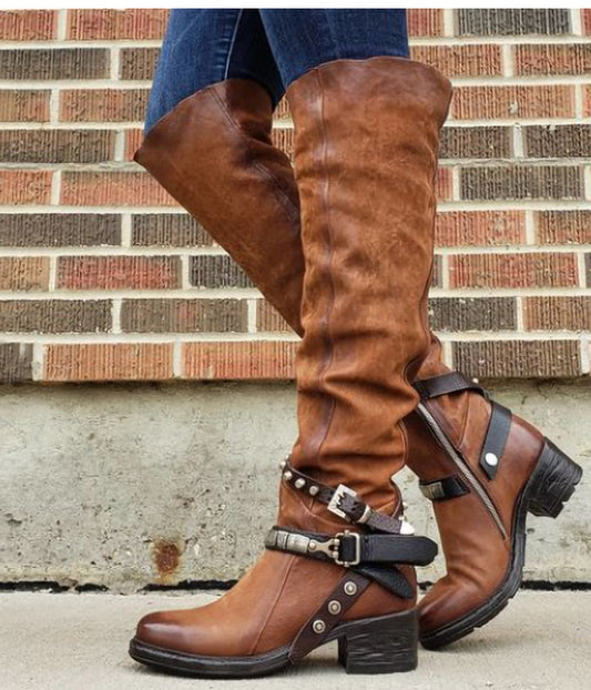 Andrea's™ | Damen-Boots mit Schnallendetail