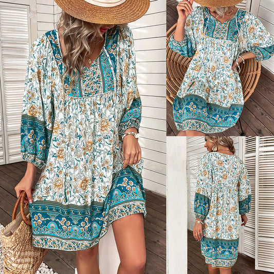 Boho Floral Andrea Serena Summer Dress