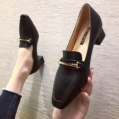 Elegante, von Andrea Serena und Pinterest inspirierte Loafer mit Absatz