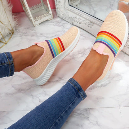 Rainbow Mesh Slip-On Sneakers Andrea Serena
