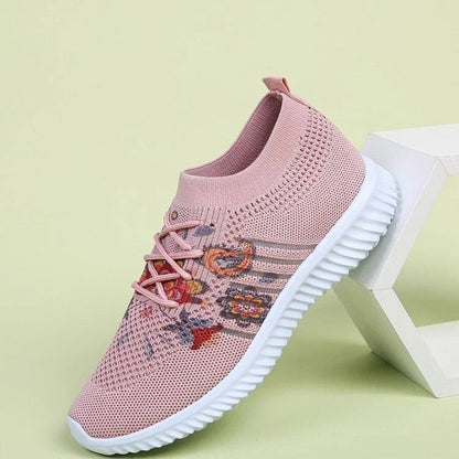 Pinterest-inspirierte Andrea Serena Flower Mesh Sneakers