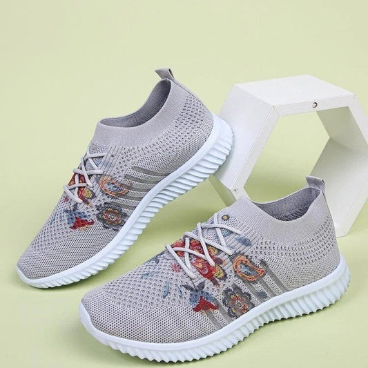 Pinterest-Inspired Andrea Serena Flower Mesh Sneakers
