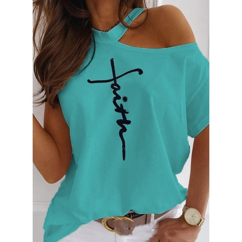 Schickes, einfarbiges Kurzarm-T-Shirt von Andrea Serena