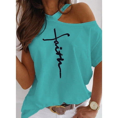 Schickes, einfarbiges Kurzarm-T-Shirt von Andrea Serena