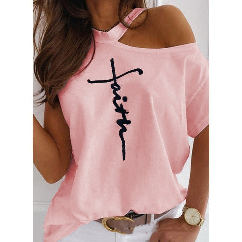 Schickes, einfarbiges Kurzarm-T-Shirt von Andrea Serena