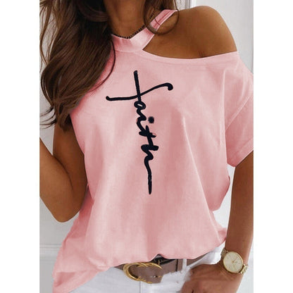 Schickes, einfarbiges Kurzarm-T-Shirt von Andrea Serena