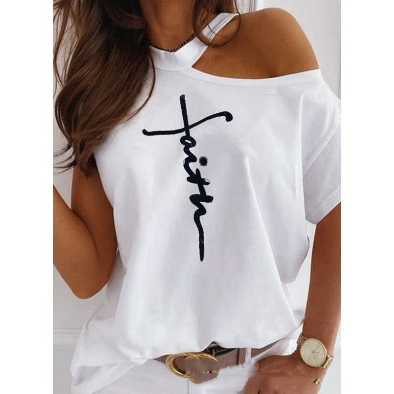Schickes, einfarbiges Kurzarm-T-Shirt von Andrea Serena