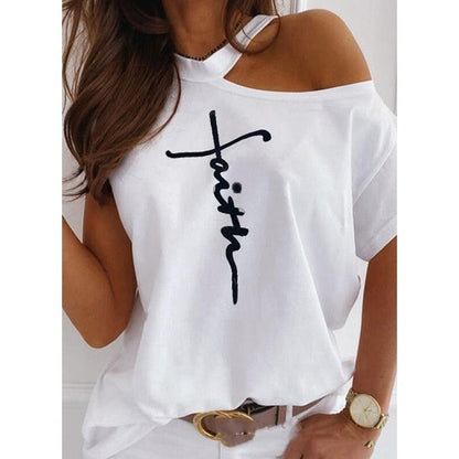 Schickes, einfarbiges Kurzarm-T-Shirt von Andrea Serena