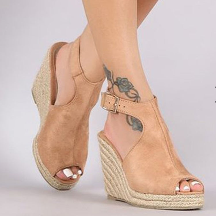 Elegante Plateau-Keilsandalen von Andrea Serena
