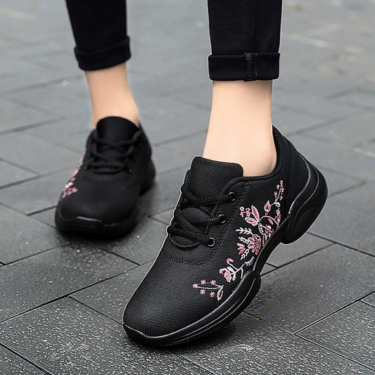 Breathable Andrea Serena Floral Mesh Sneakers