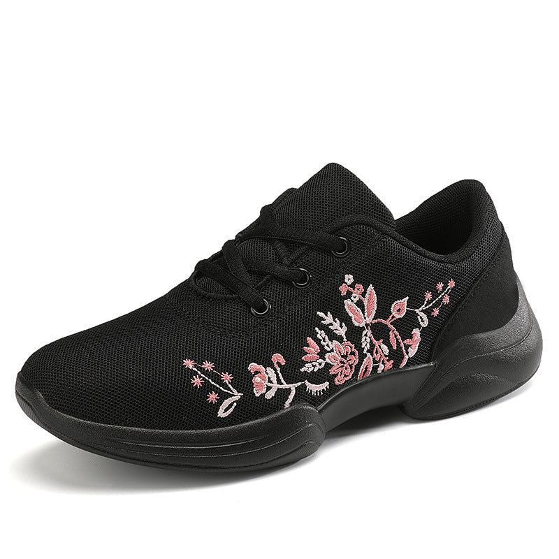 Atmungsaktive Andrea Serena Sneaker mit Blumenmuster und Mesh