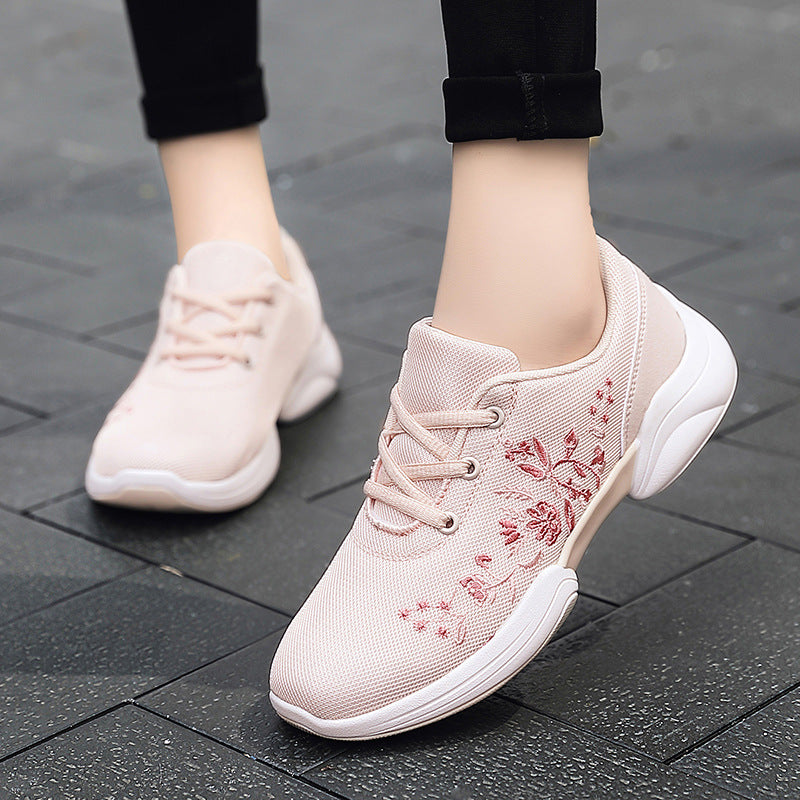 Atmungsaktive Andrea Serena Sneaker mit Blumenmuster und Mesh