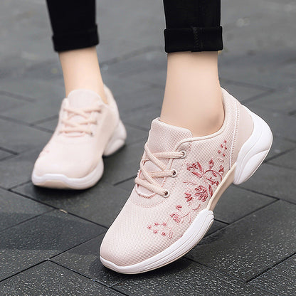 Atmungsaktive Andrea Serena Sneaker mit Blumenmuster und Mesh