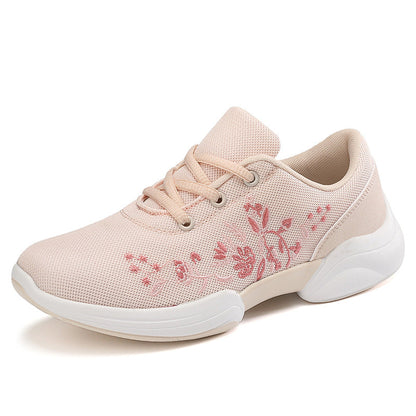 Atmungsaktive Andrea Serena Sneaker mit Blumenmuster und Mesh