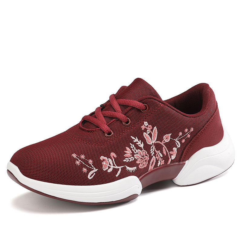 Atmungsaktive Andrea Serena Sneaker mit Blumenmuster und Mesh