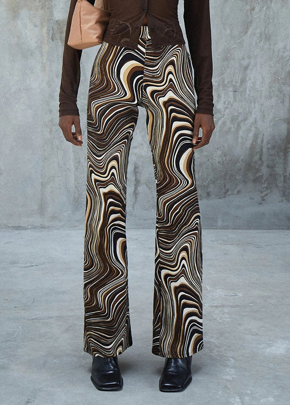 Andrea Serena High-Rise Straight Pants im Retro-Stil