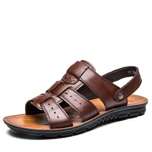 Klassische Komfort-Sandalen von Andrea Serena für Herren aus Rindsleder