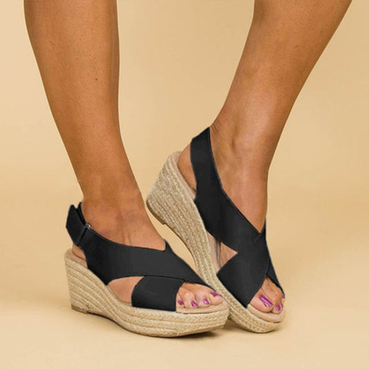 Andrea's™ | Sommerliche Viskose-Gummisandalen